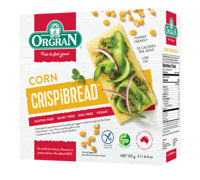 Orgran Toasted Corn Crispibread (125g)