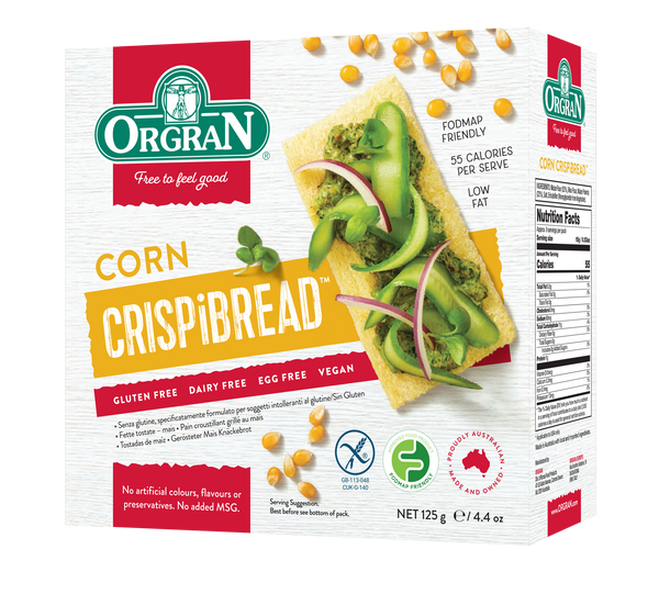 Orgran Toasted Corn Crispibread (125g)
