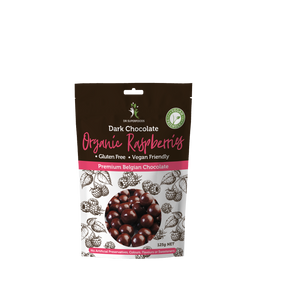 Dr Superfoods Dark Chocolate Organic Raspberries (125g)