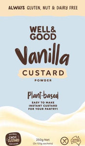 Well & Good Vanilla Custard Powder (2 x 125g Sachets)