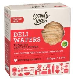 Simply Wize Deli Wafers Tomato & Cracked Pepper (150g)