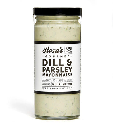 Roza's Gourmet Dill & Parsley Mayonnaise (240ml) - REQUIRES REFRIGERATION