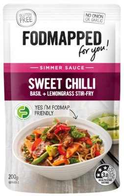 FODMAPPED For You Sweet Chilli Basil & Lemongrass Stir-fry Simmer Sauce (200g)