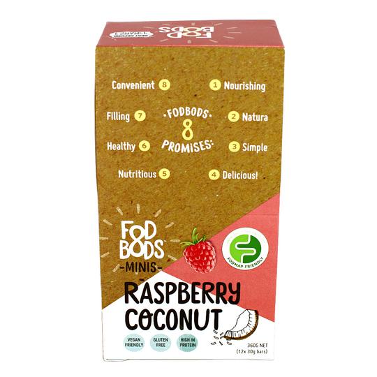Fodbods Raspberry Coconut (12 x 30g)