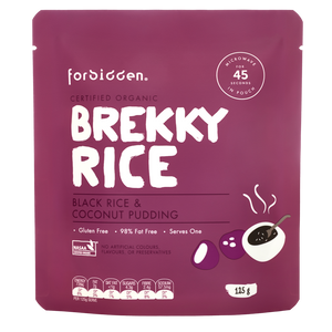 Forbidden Foods Brekky Rice - Black Rice & Coconut Organic Instant Rice Pudding (125g)