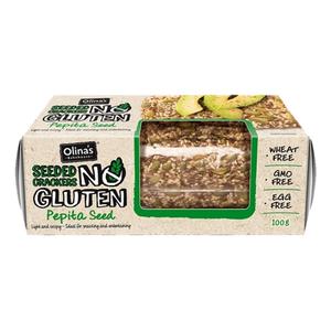 Olina's Bakehouse Gluten Free Seeded Crackers Pepita Seed (80g)