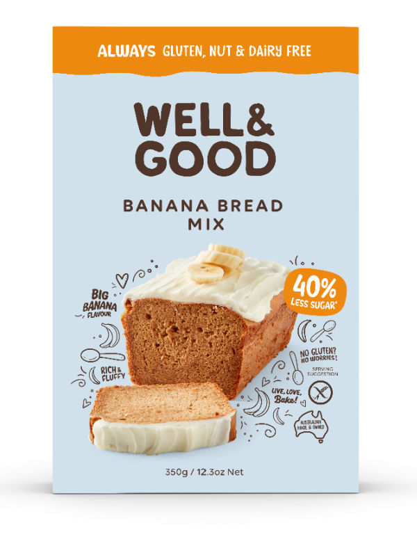 Well & Good Banana Bread Mix (375g)