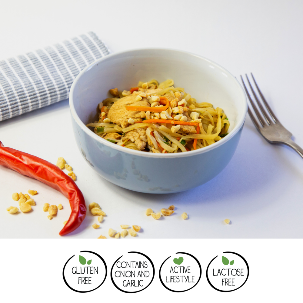 We Feed You Chicken Pad Thai w/ Bean Shoots, Egg & Peanuts - FROZEN PRODUCT - DELIVERY ONLY