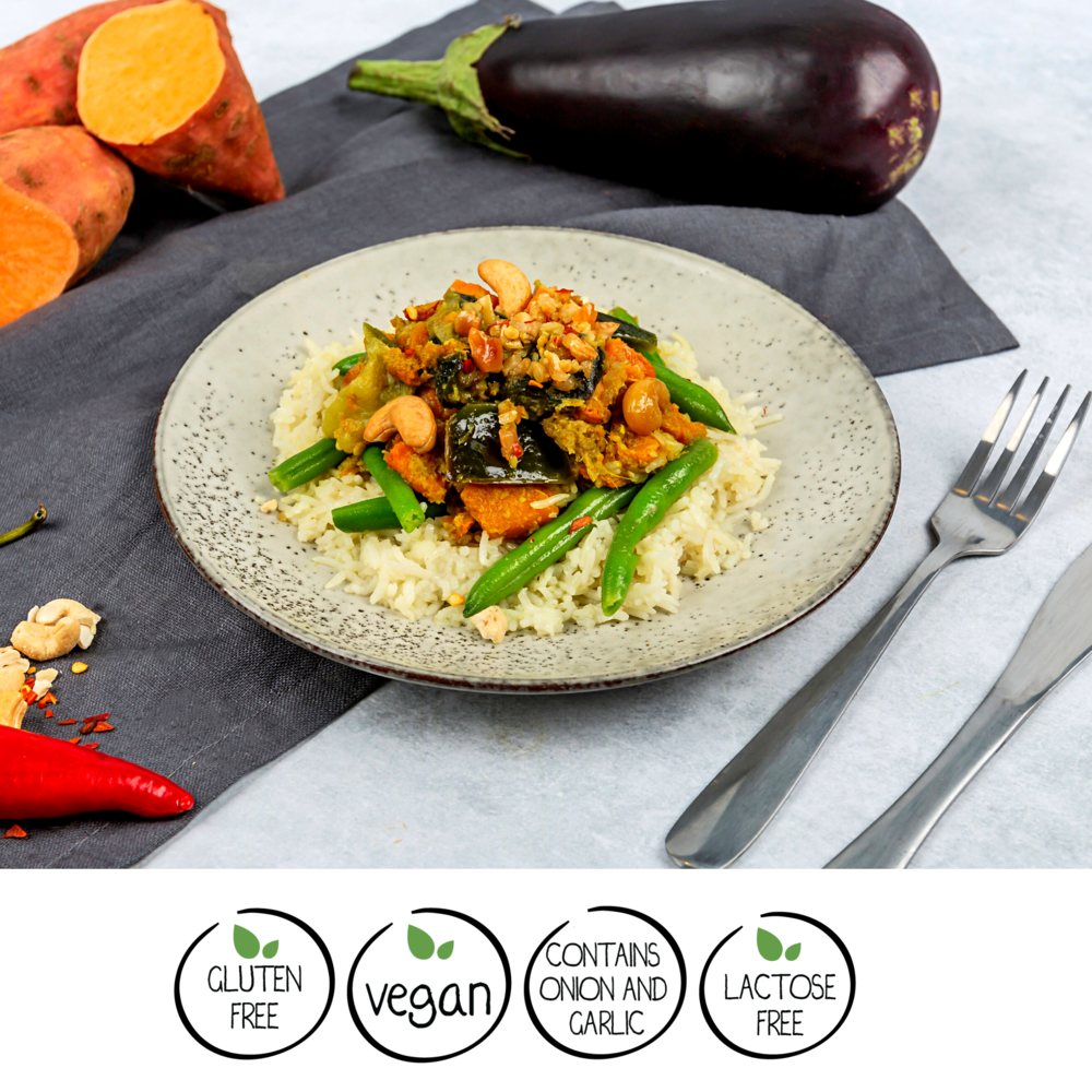 We Feed You Vegetable & Coconut Curry - serve w/ your choice of sides - FROZEN PRODUCT - DELIVERY ONLY