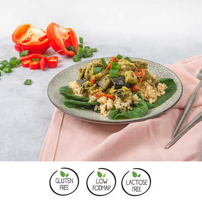 We Feed You Chicken Green Curry w/ Eggplant, Bok Choy & Brown Rice - FROZEN PRODUCT - DELIVERY ONLY