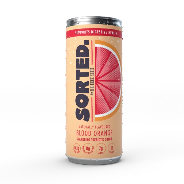 Sorted Sparkling Prebiotic Drink - Blood Orange (250ml)