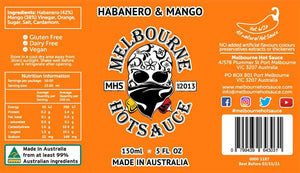 Melbourne Hot Sauce - Habanero Mango (150ml)