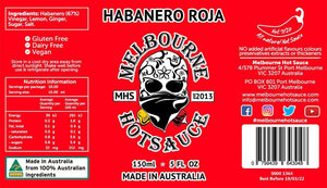 Melbourne Hot Sauce - Habanero Roja (150ml)