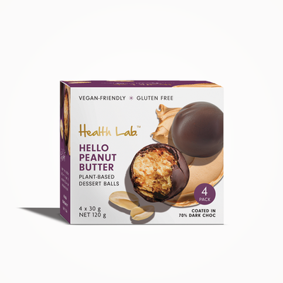 Health Lab Multipack Raw Dessert Ball Hello Peanut Butter (4 x 30g)