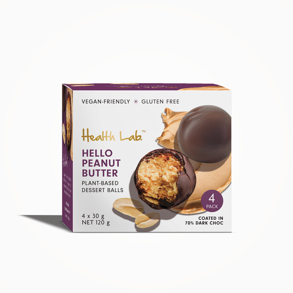 Health Lab Multipack Raw Dessert Ball Hello Peanut Butter (4 x 30g)