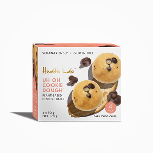 Health Lab Multipack Raw Dessert Ball Uh Oh Cookie Dough (4 x 30g)