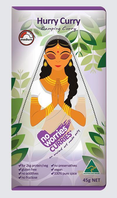 No Worries Curries Hurry Curry Spice Blend (45g)