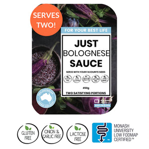We Feed You Just Bolognese Sauce Packed with Beef Mince & Veggies (450g, 2 Serves) - FROZEN VIC PICKUP
