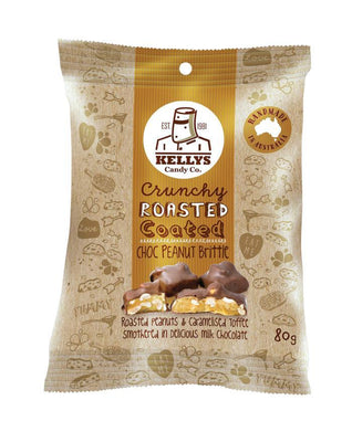 Kellys Candy Co Snack Pack Choc Peanut Brittle (85g)