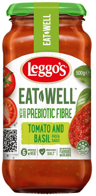 Leggo's Prebiotic Tomato & Basil Pasta Sauce (500g)