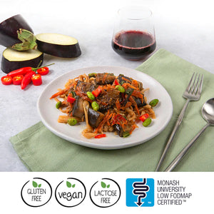 We Feed You Marinated Eggplant & Noodles w/ Zucchini and Edamame (370g) - FROZEN VIC PICKUP