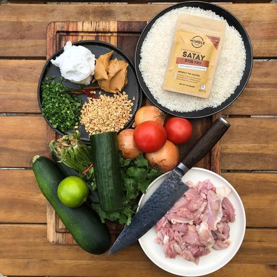 Mingle Satay Stir-fry Seasoning (12 x 30g Packs)