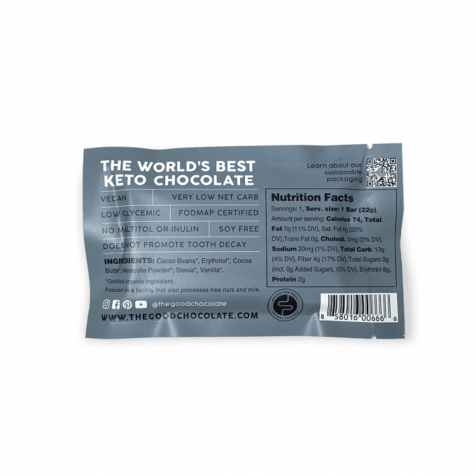 The Good Chocolate Signature Dark Chocolate Mini Bar 5 Pack (5x22g)