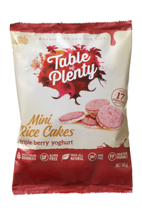 Table of Plenty Triple Berry Mini Rice Cakes (60g)