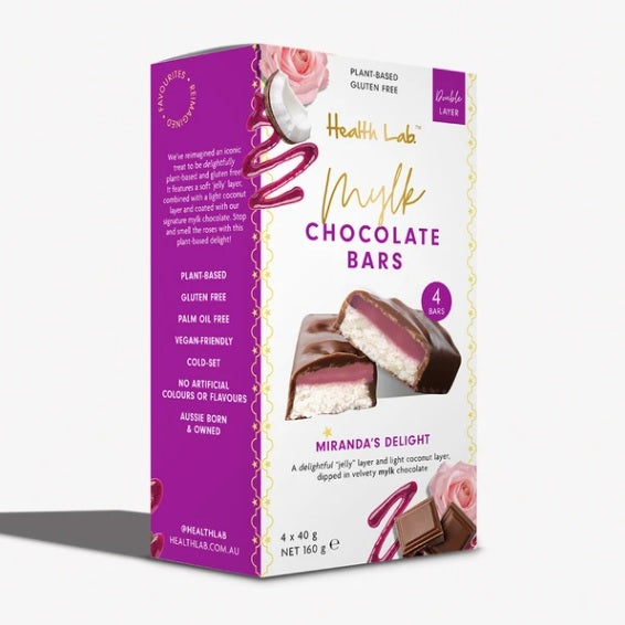 Health Lab Multipack Mylk Chocolate Bars Miranda's Delight (4 x 40g)