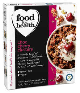 Food for Health Choc Cherry Clusters (425g)