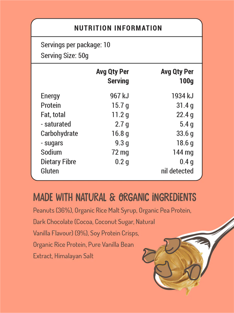 FodBods Peanut Butter & Choc Chunk (5 x 50g)