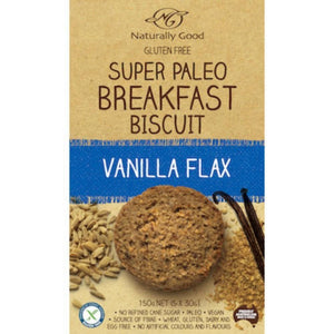 Naturally Good Super Paleo Breakfast Biscuit Vanilla Flax (150g)