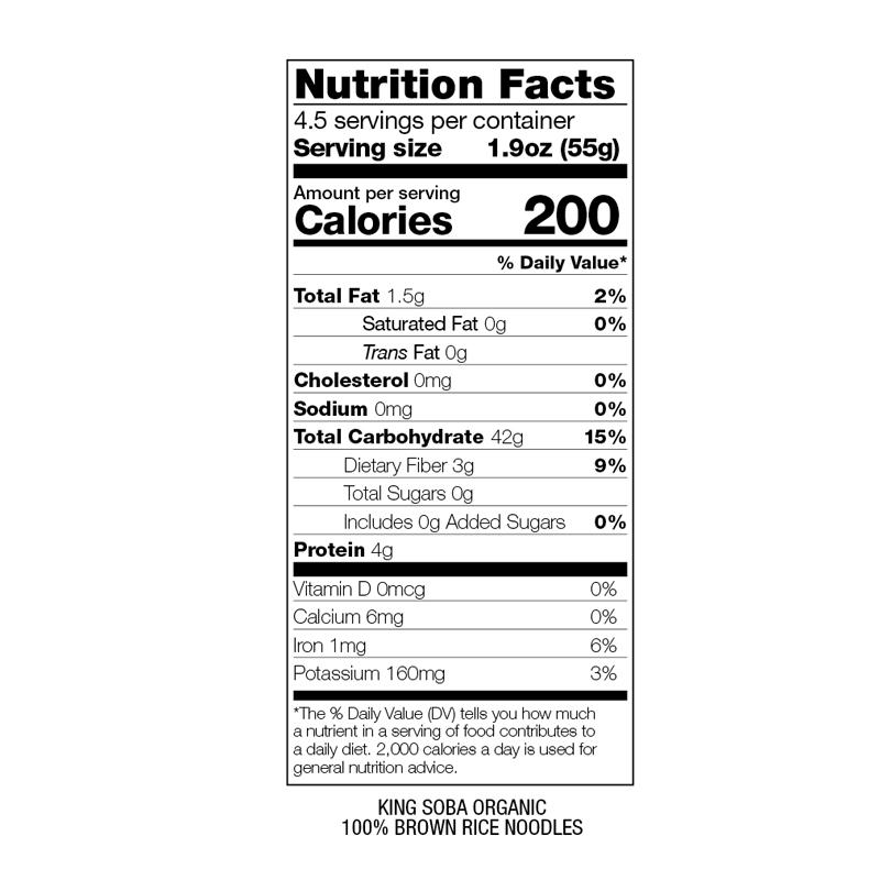 King Soba Brown Rice Noodles (250g)