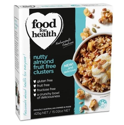 Food for Health Nutty Almond Fruit Free Clusters (425g)