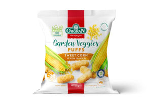 Orgran Garden Veggies Puffs - Sweet Corn Multipack (6 x 20g) - BBD 03/02/23