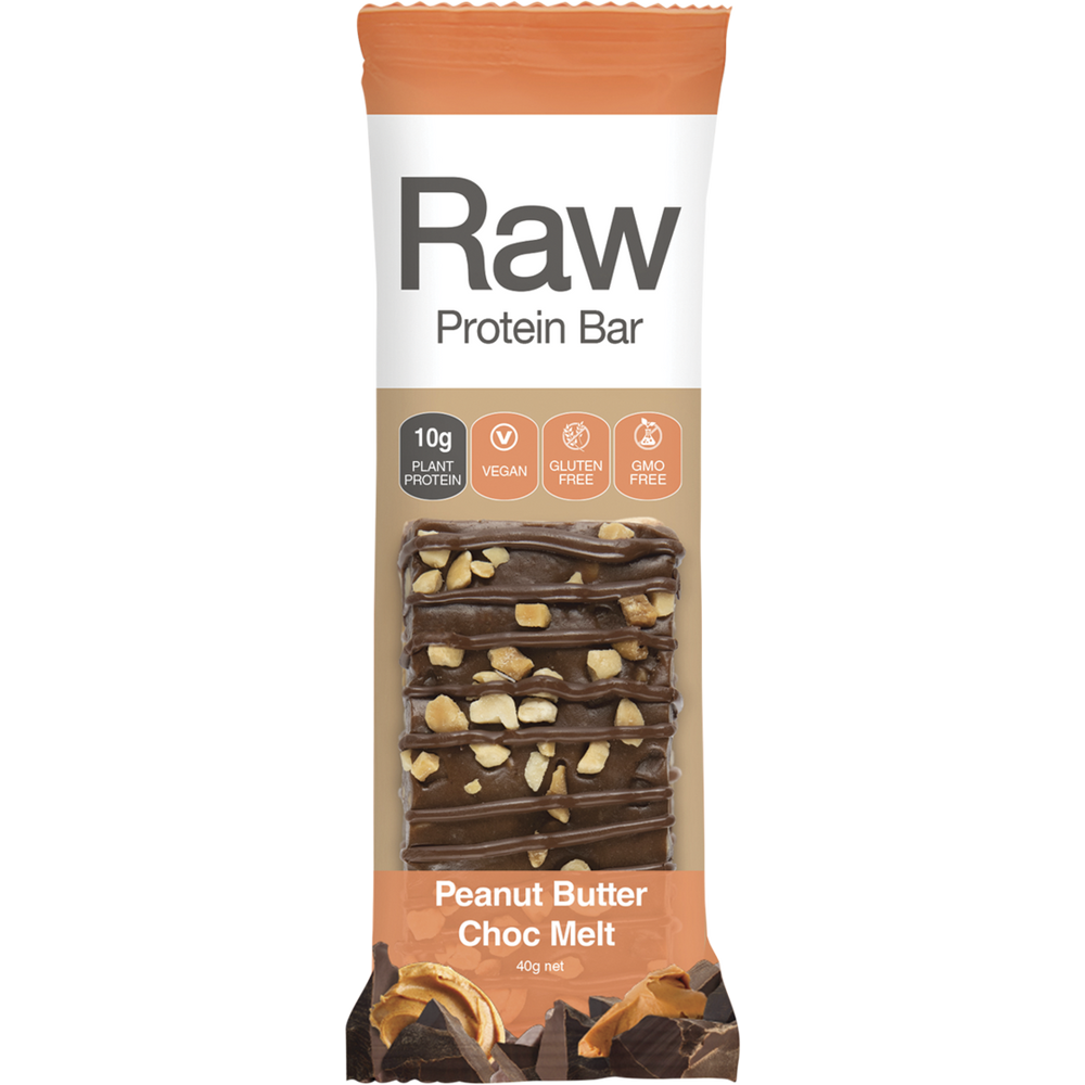 Amazonia Raw Protein Bars - Peanut Butter Choc Melt (1 x 40g)