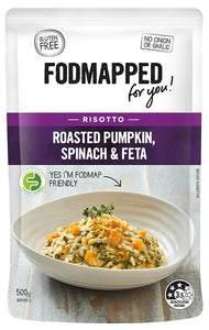 FODMAPPED For You Roasted Pumpkin, Spinach & Feta Risotto (500g)