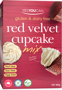 YesYouCan Red Velvet Cupcake Mix + Frosting (450g)
