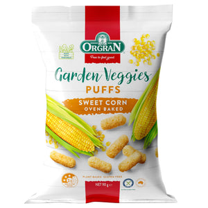 Orgran Garden Veggies Puffs - Sweet Corn (90g) - BBD 03/02/23