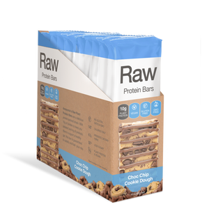 Amazonia Raw Protein Bars - Choc Chip Cookie Dough (10 x 45g)