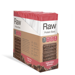 Amazonia Raw Protein Bars - Triple Choc Brownie (10 x 40g)