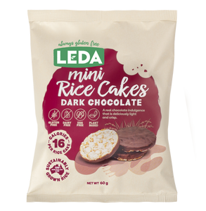 Leda Mini Rice Cakes - Dark Chocolate (60g)