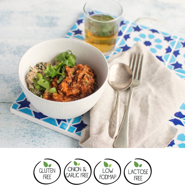 We Feed You Moroccan Chicken with Quinoa, Green Olives, Tomato Lemon - FROZEN PRODUCT - DELIVERY ONLY