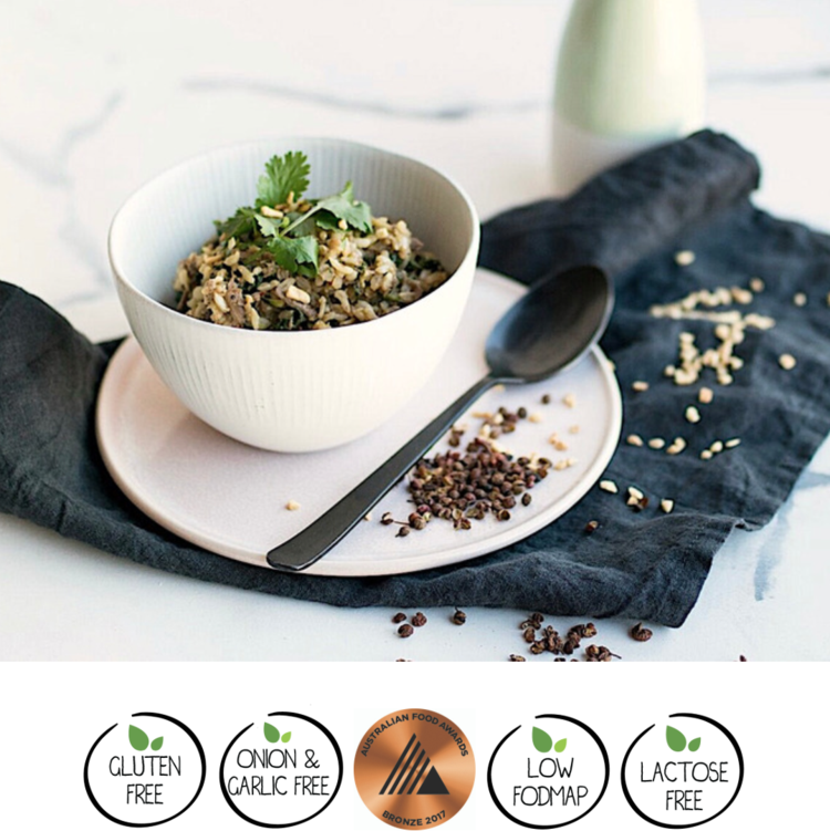 We Feed You Chinese Spiced Lamb with Green Veggies, Peanuts, Brown Rice - FROZEN PRODUCT - DELIVERY ONLY