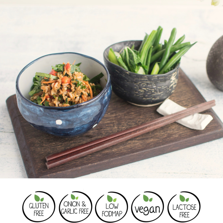 We Feed You Asian Vegetables with Brown Rice & Vietnamese Mint - FROZEN PRODUCT, DELIVERY ONLY