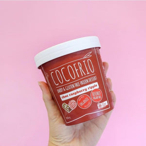 Cocofrio Choc Raspberry Ripple (500ml) - FROZEN PRODUCT, VIC PICKUP ONLY