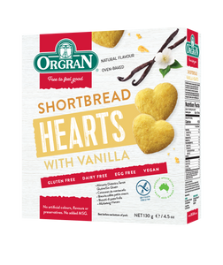 Orgran Shortbread Hearts (150g)