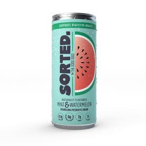 Sorted Sparkling Prebiotic Drink - Mint & Watermelon (250ml)