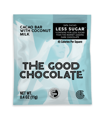 The Good Chocolate Coconut Milk Vegan Cacao Bar Square (11g)