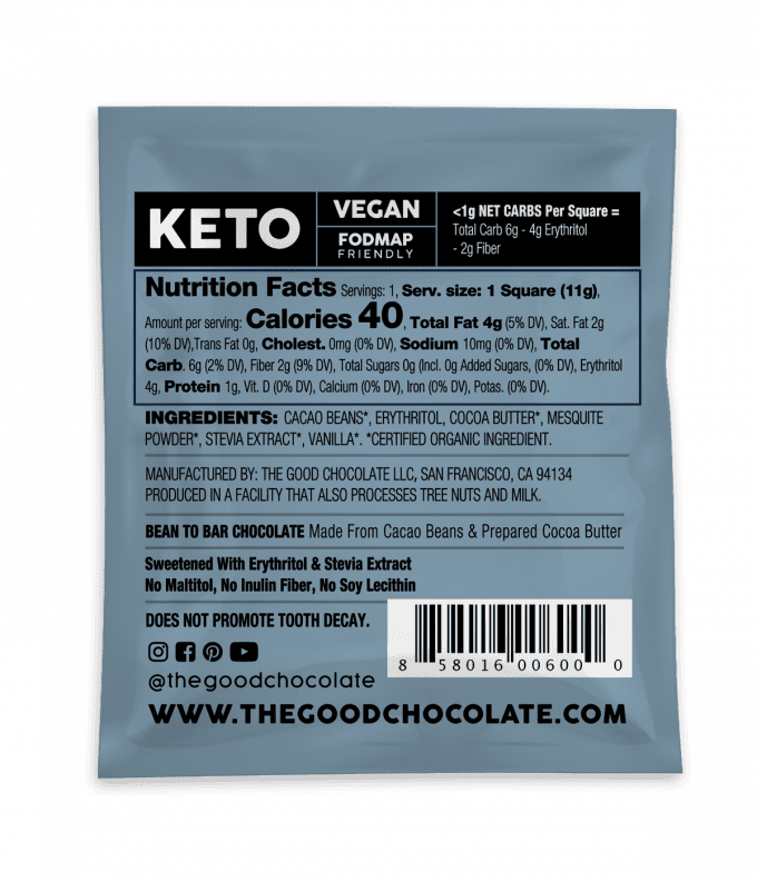 The Good Chocolate Signature Dark Chocolate Square (11g)